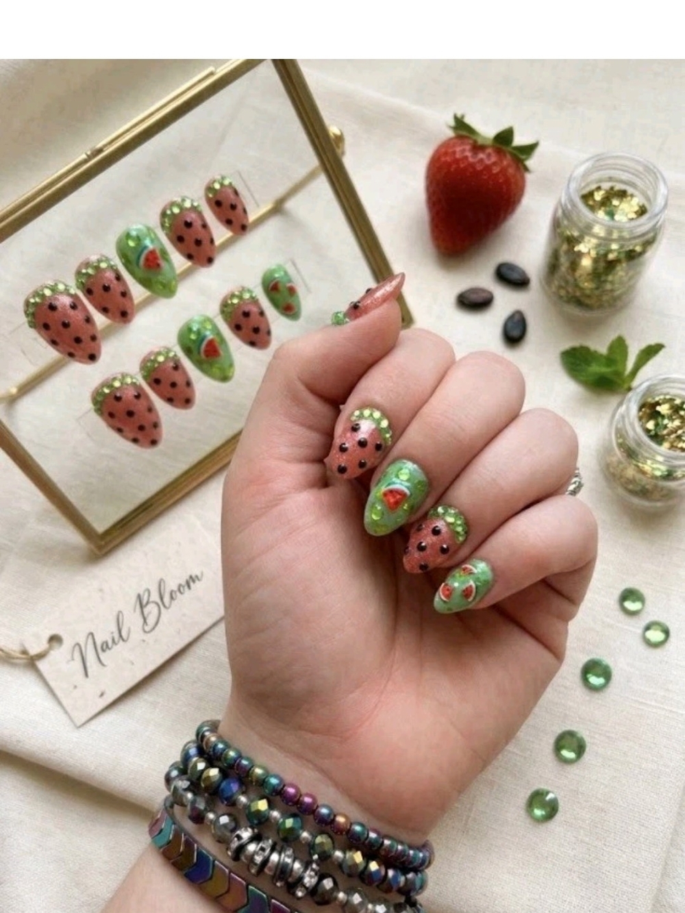 Watermelon 🍉 Costum press-on nails